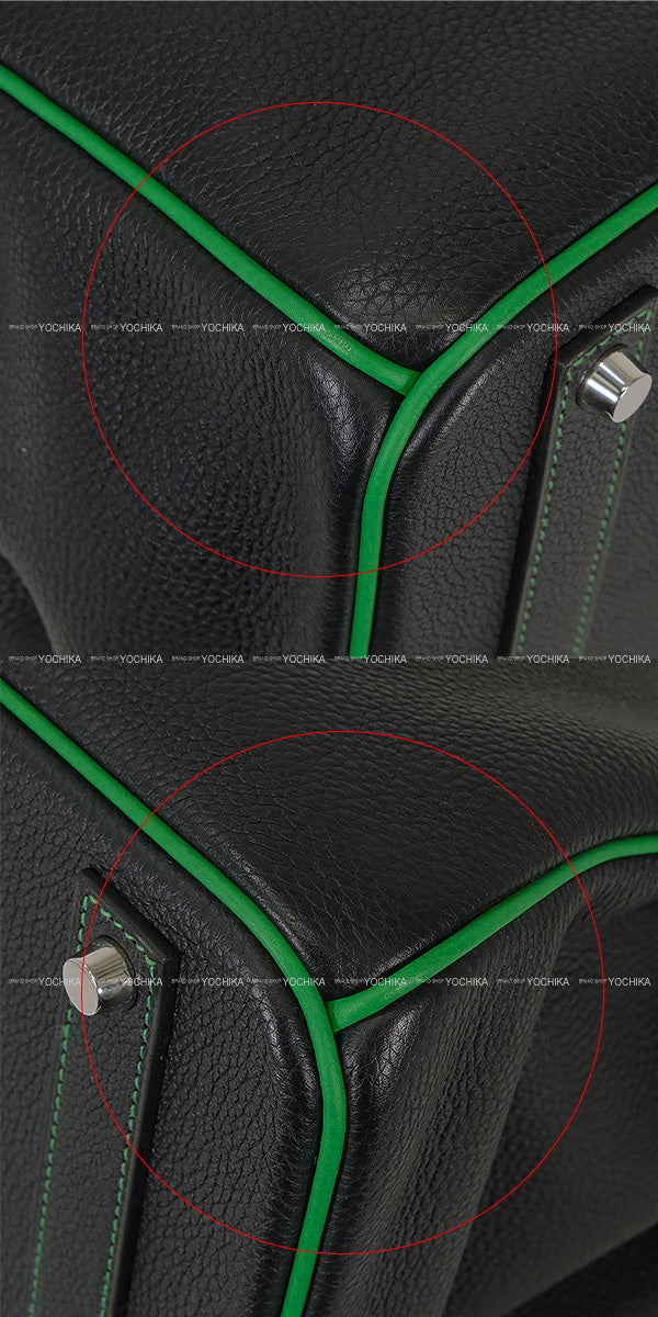 [Pre-loved] HERMES Handbag Birkin40 Special order HSS Noir (Black)/Bambou Veau Togo Mat Silver HW Stamp A[LIKE NEW][Authentic]