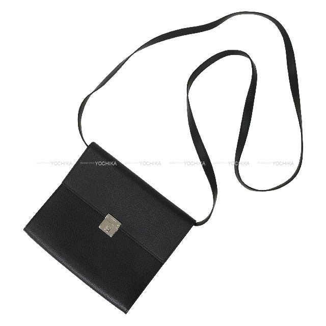 [Pre-loved] HERMES Shoulder bag Clic16 Noir (Black) Veau Epsom Silver HW Stamp Y[LIKE NEW][Authentic]