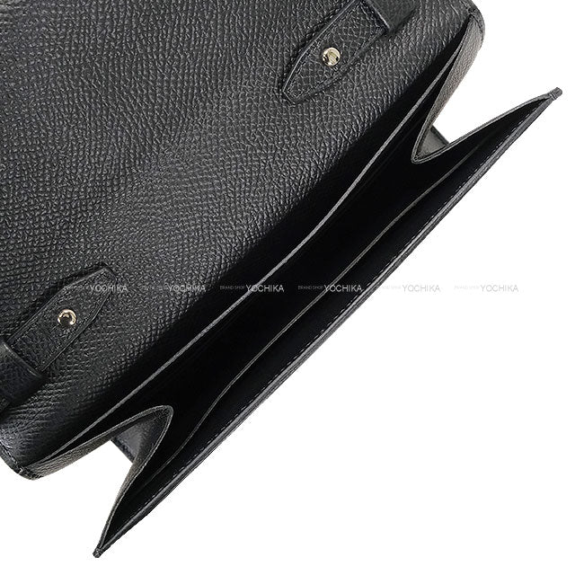 [Pre-loved] HERMES Shoulder bag Clic16 Noir (Black) Veau Epsom Silver HW Stamp Y[LIKE NEW][Authentic]