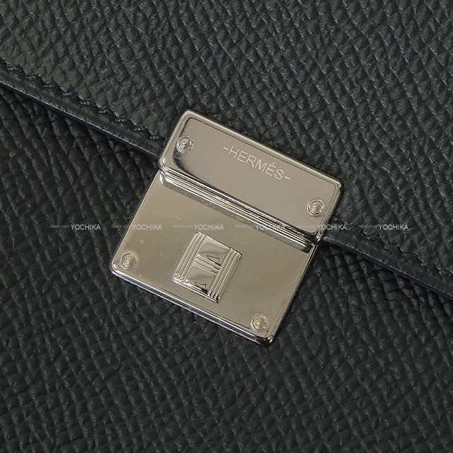 [Pre-loved] HERMES Shoulder bag Clic16 Noir (Black) Veau Epsom Silver HW Stamp Y[LIKE NEW][Authentic]