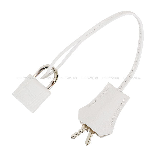 HERMES Shoulder bag Kelly Messenger 24 PM New White Evercolor Silver HW Stamp K[BRAND NEW][Authentic]