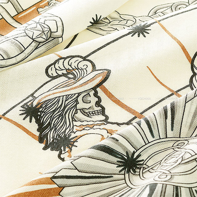 2025SS HERMES scarf Carre 140 CHORUS STELLARUM Blanc/Marine/Beige Rose Cashmere70% / Silk30%[BRAND NEW][Authentic]