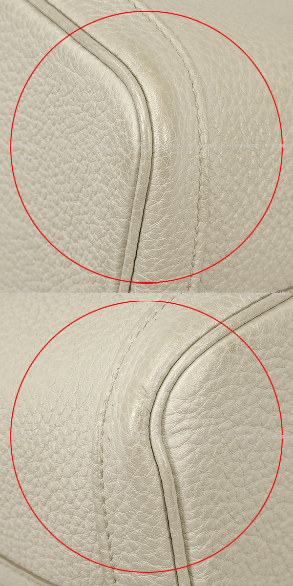 [Pre-loved] HERMES tote bag Garden Party 30 TPM All Leather Beton Veau Negonda Silver HW Stamp Z[LIKE NEW][Authentic]