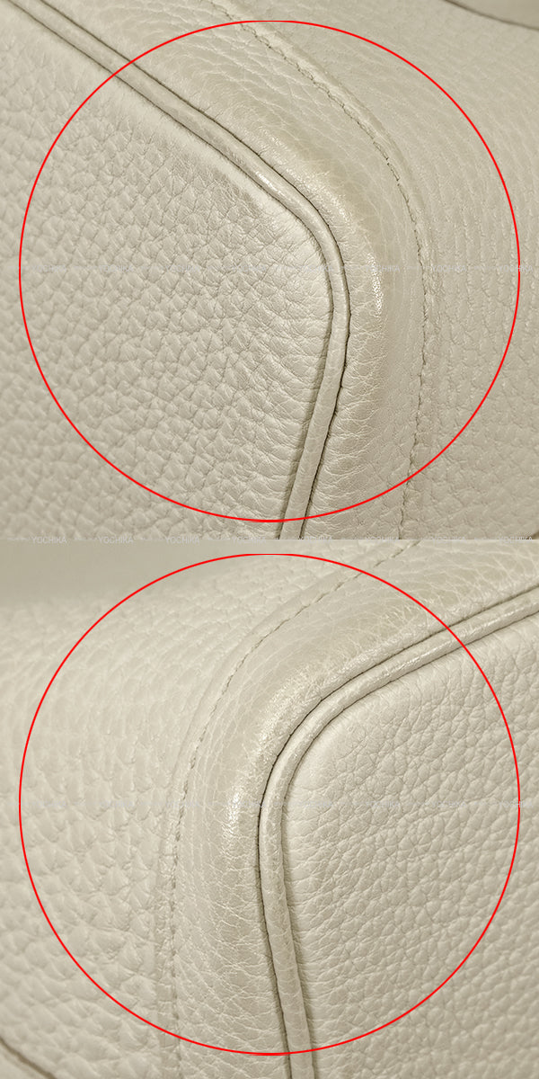 [Pre-loved] HERMES tote bag Garden Party 30 TPM All Leather Beton Veau Negonda Silver HW Stamp Z[LIKE NEW][Authentic]