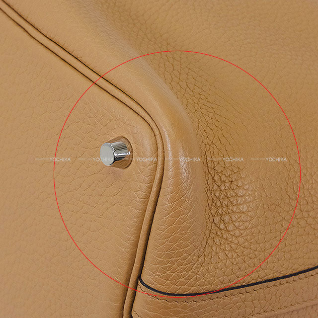 [Pre-loved] HERMES Handbag Picotin Lock 18 PM Chai Taurillon Clemence Silver HW Stamp U[LIKE NEW][Authentic]