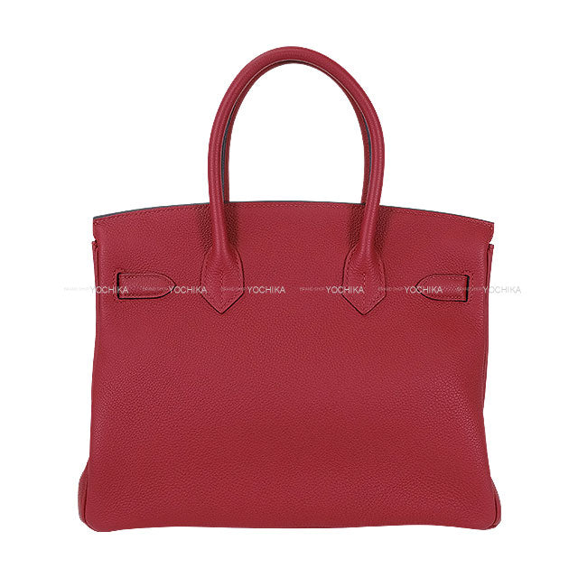 [Pre-loved] HERMES Handbag Birkin30 Rouge Grenade Veau Togo Gold HW Stamp X[LIKE NEW][Authentic]