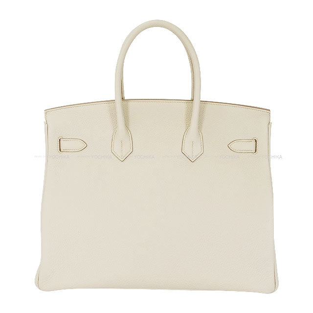 HERMES Handbag Birkin35 Beton Veau Togo Silver HW Stamp B[EXCELLENT][Authentic]