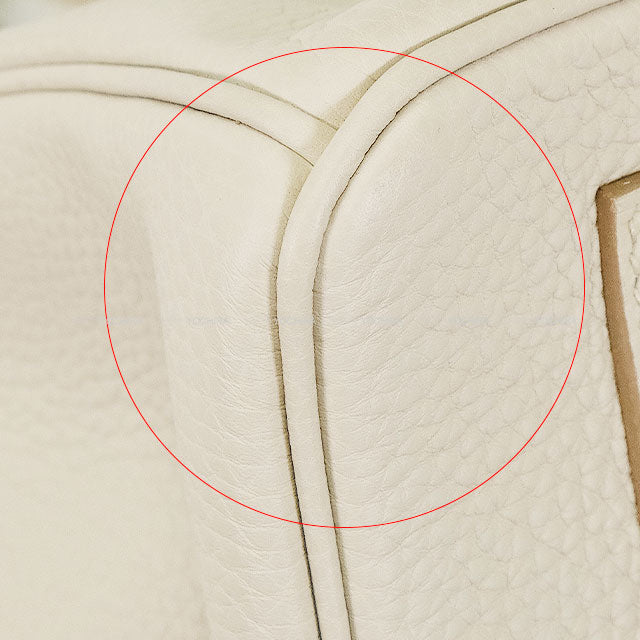 HERMES Handbag Birkin35 Beton Veau Togo Silver HW Stamp B[EXCELLENT][Authentic]