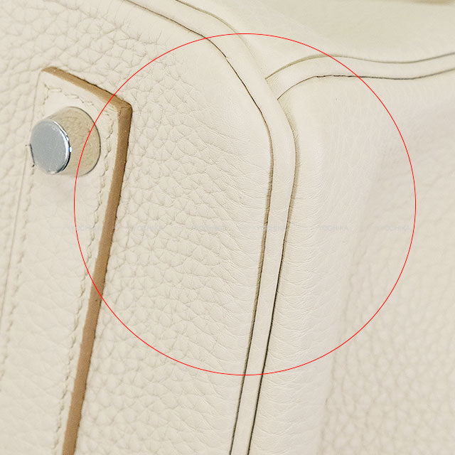 HERMES Handbag Birkin35 Beton Veau Togo Silver HW Stamp B[EXCELLENT][Authentic]