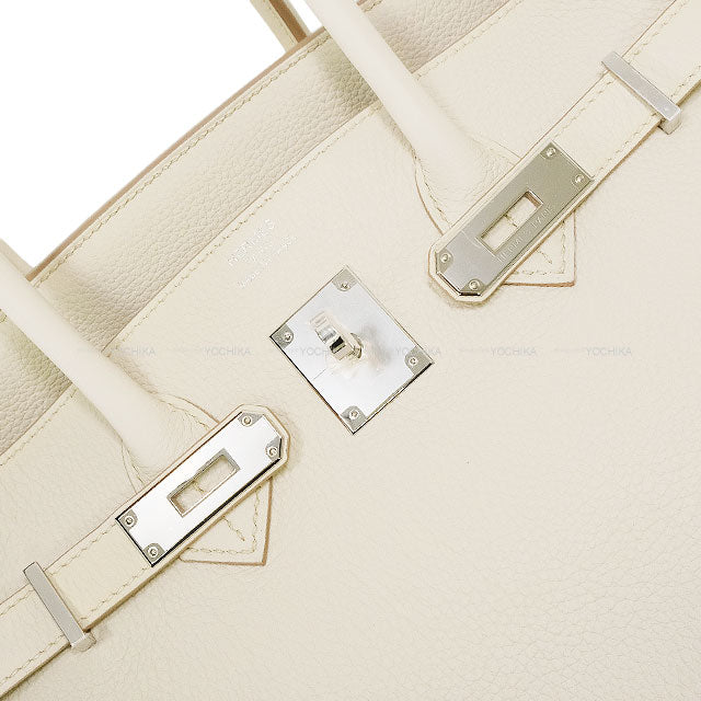 HERMES Handbag Birkin35 Beton Veau Togo Silver HW Stamp B[EXCELLENT][Authentic]