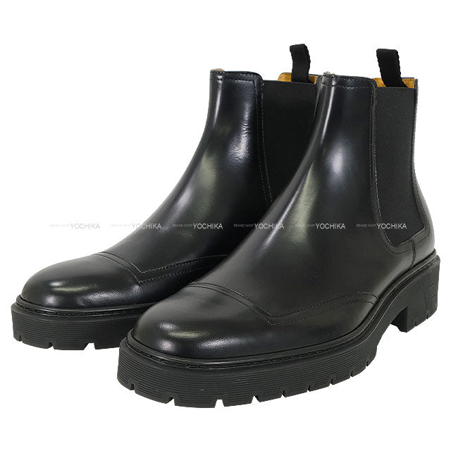 HERMES boots Side Gore Guard Noir (Black) Calf #41[BRAND NEW][Authentic]