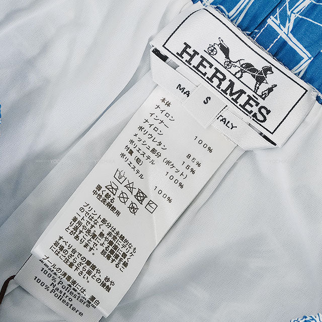 HERMES Pants Men's swimwear Tous En Boites Au 24 Cobalt Nylon/Polyurethane/Polyester #S[BRAND NEW][Authentic]