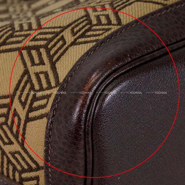 [Pre-loved] HERMES tote bag Garden Party 30 TPM Ebene Toile So H/Buffle Skipper Silver HW Stamp □K[LIKE NEW][Authentic]