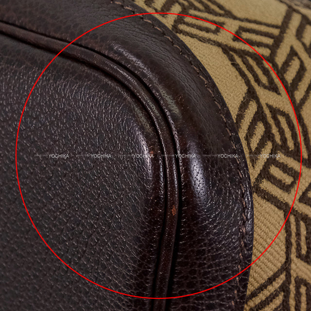 [Pre-loved] HERMES tote bag Garden Party 30 TPM Ebene Toile So H/Buffle Skipper Silver HW Stamp □K[LIKE NEW][Authentic]