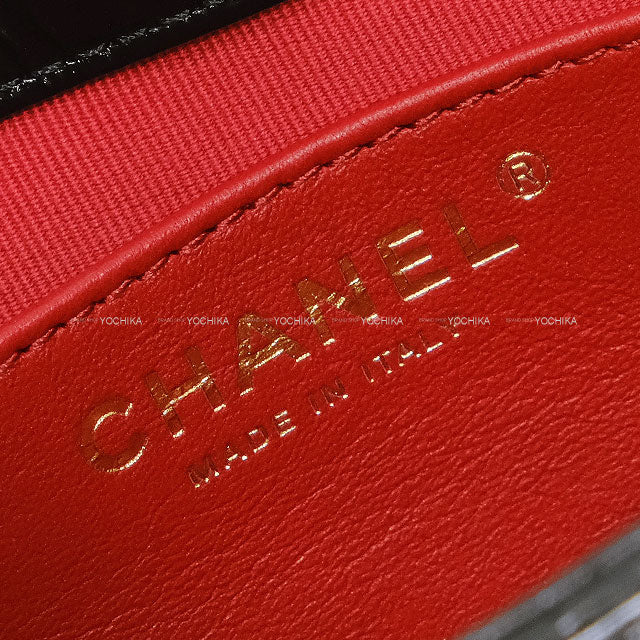 CHANEL Shoulder bag Matelasse Coco Mark Small Hobo Noir (Black) Shiny Calfskin Mat Gold HW AS3710[EXCELLENT][Authentic]