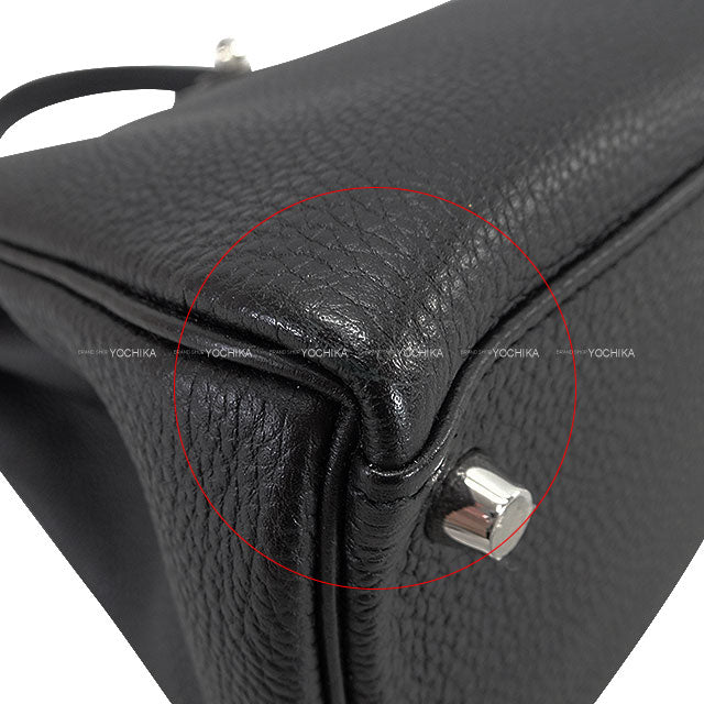 [Pre-loved] HERMES Shoulder bag Kelly32 Noir (Black) Veau Togo Silver HW Stamp D[LIKE NEW][Authentic]