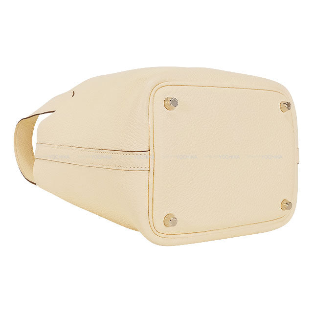 [Pre-loved] HERMES Handbag Picotin Lock 18 PM Nata Taurillon Clemence Silver HW Stamp Y[USED SA][Authentic]