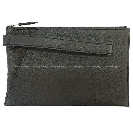 HERMES Clutch bag Caba Vertige 24 Vert Cypress Veau Togo Silver HW Stamp B[EXCELLENT][Authentic]