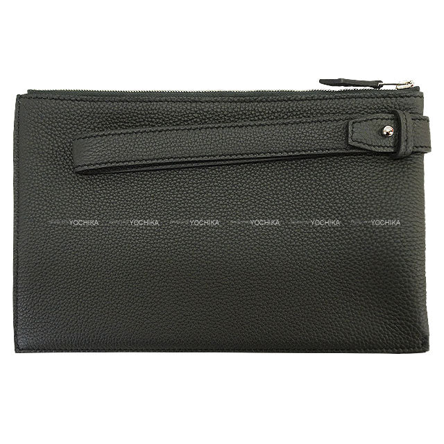 HERMES Clutch bag Caba Vertige 24 Vert Cypress Veau Togo Silver HW Stamp B[EXCELLENT][Authentic]
