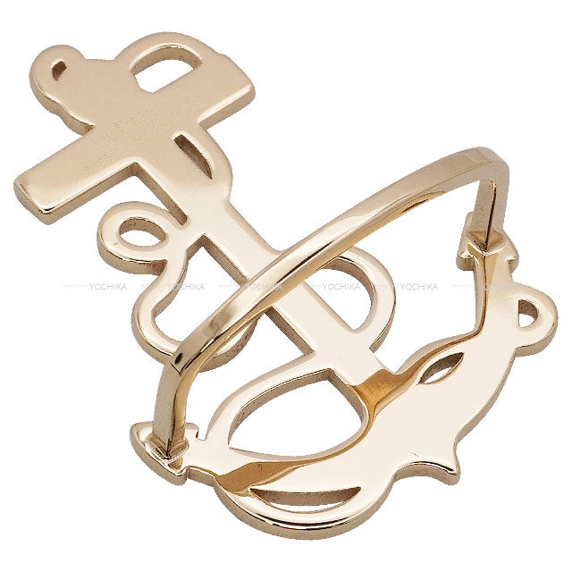 HERMES Scarf ring 70 Ankle Permabrass Brass Gold HW[EXCELLENT][Authentic]