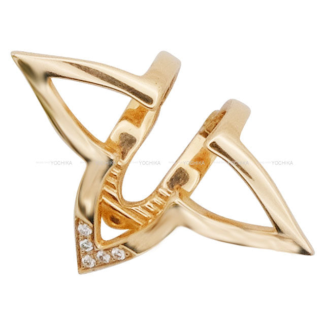 [Pre-loved] LOUIS VUITTON earrings Ombre Blossom Single Pink Gold K18PG/Diamond 0.02ct Q06966[LIKE NEW][Authentic]