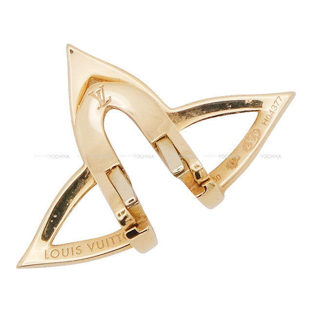 [Pre-loved] LOUIS VUITTON earrings Ombre Blossom Single Pink Gold K18PG/Diamond 0.02ct Q06966[LIKE NEW][Authentic]
