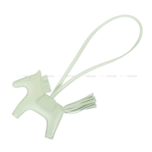 HERMES bag charm Rodeo PM Vert Fizz Agneau Milo Stamp K[BRAND NEW][Authentic]