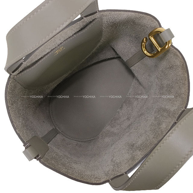 [Pre-loved] HERMES Handbag In the Loop 18 Gris Meyer Taurillon Clemence/Veau Swift Gold HW Stamp U[LIKE NEW][Authentic]