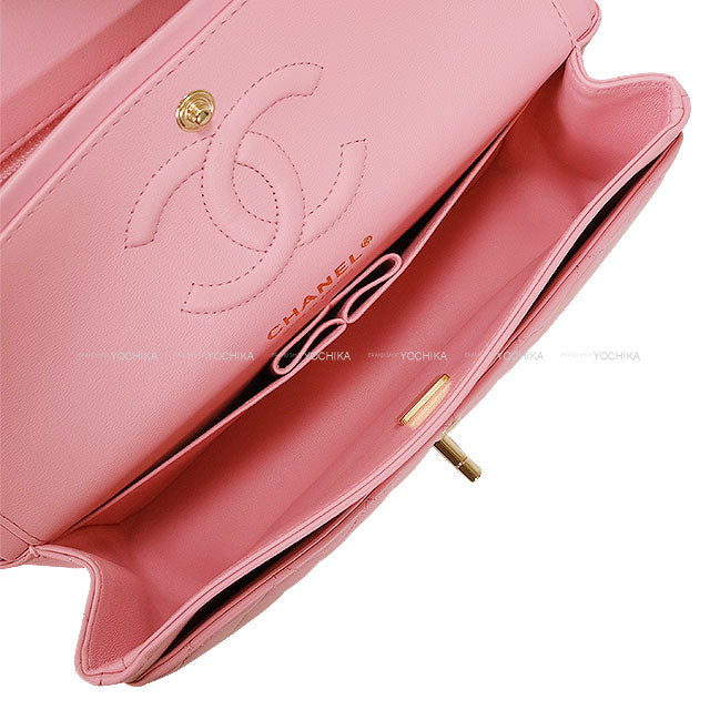 CHANEL Shoulder bag Matelasse 23 W flap Pink Lambskin Gold HW A01113[EXCELLENT][Authentic]