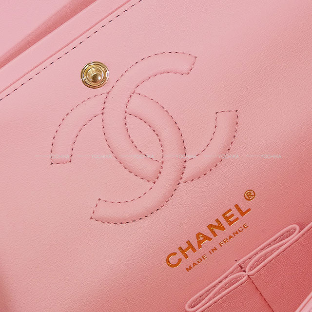 CHANEL Shoulder bag Matelasse 23 W flap Pink Lambskin Gold HW A01113[EXCELLENT][Authentic]