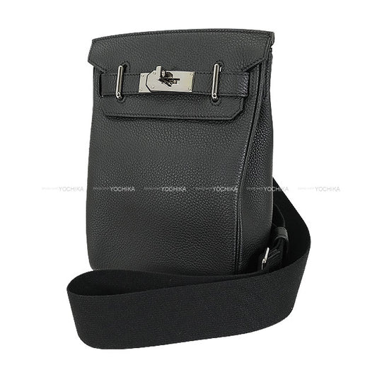 [Pre-loved] HERMES Shoulder bag Hac a Dos PM Noir (Black) Veau Togo Silver HW Stamp Z[LIKE NEW][Authentic]