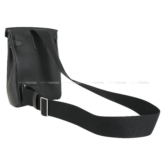 [Pre-loved] HERMES Shoulder bag Hac a Dos PM Noir (Black) Veau Togo Silver HW Stamp Z[LIKE NEW][Authentic]