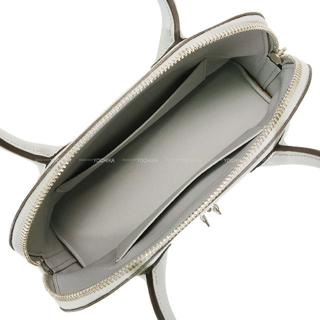 [Pre-loved] HERMES Handbag Bolide Secret Bleu Glacier Evercolor Silver HW Stamp X[LIKE NEW][Authentic]