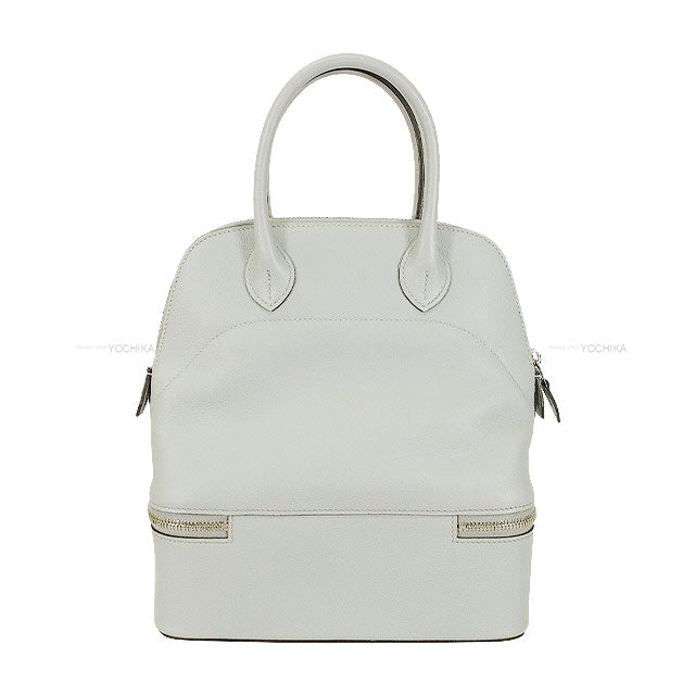 [Pre-loved] HERMES Handbag Bolide Secret Bleu Glacier Evercolor Silver HW Stamp X[LIKE NEW][Authentic]