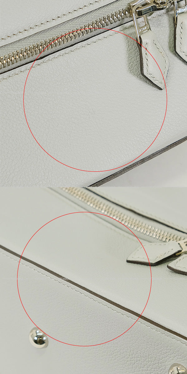 [Pre-loved] HERMES Handbag Bolide Secret Bleu Glacier Evercolor Silver HW Stamp X[LIKE NEW][Authentic]