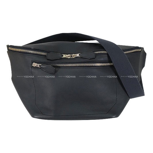 [Pre-loved] HERMES Messenger bag Cityslide GM Blue Indigo Taurillon Cristobal Silver HW Stamp X[USED SA][Authentic]