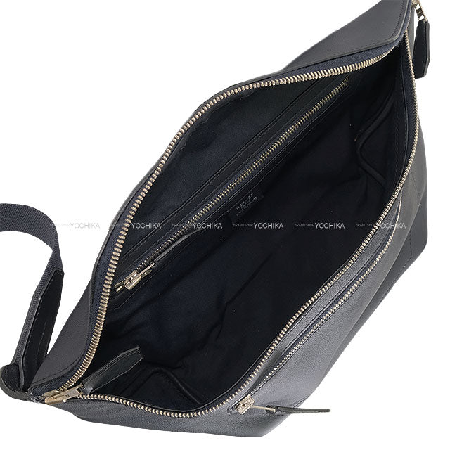 [Pre-loved] HERMES Messenger bag Cityslide GM Blue Indigo Taurillon Cristobal Silver HW Stamp X[USED SA][Authentic]