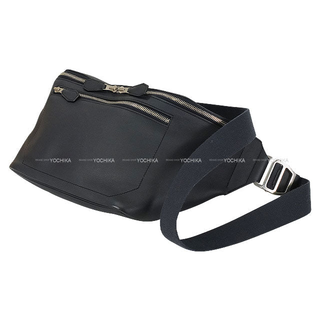 [Pre-loved] HERMES Messenger bag Cityslide GM Blue Indigo Taurillon Cristobal Silver HW Stamp X[USED SA][Authentic]