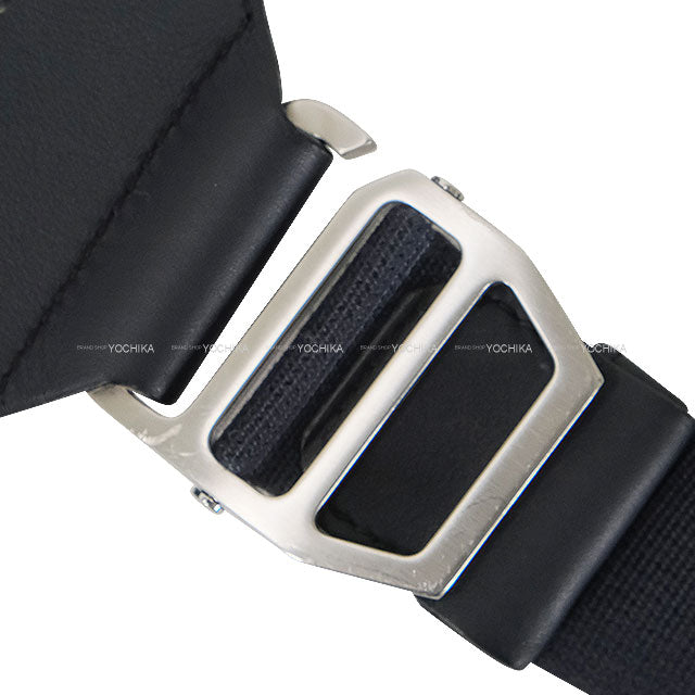 [Pre-loved] HERMES Messenger bag Cityslide GM Blue Indigo Taurillon Cristobal Silver HW Stamp X[USED SA][Authentic]