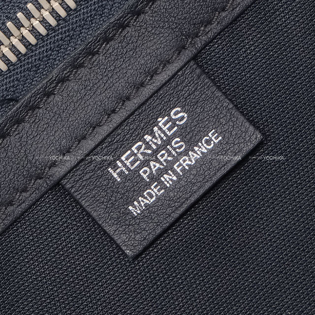 [Pre-loved] HERMES Messenger bag Cityslide GM Blue Indigo Taurillon Cristobal Silver HW Stamp X[USED SA][Authentic]