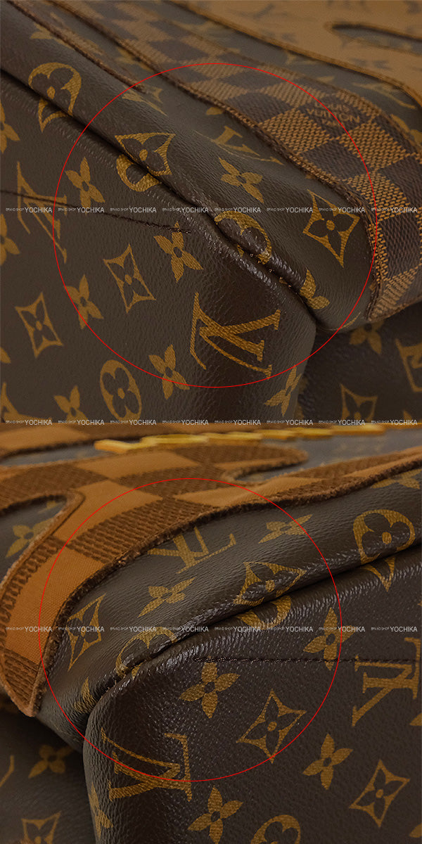 2025AW LOUIS VUITTON tote bag Shopper Tote MM Patchwork Roundscape Brown Monogram Canvas/Natural Cowhide Leather/Cotton Gold HW M15274[BRAND NEW][Authentic]