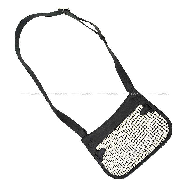 HERMES Shoulder bag Jypsiere Mini T&C Ecru/Noir (Black) Toile H/Veau Swift Silver HW Stamp K[BRAND NEW][Authentic]
