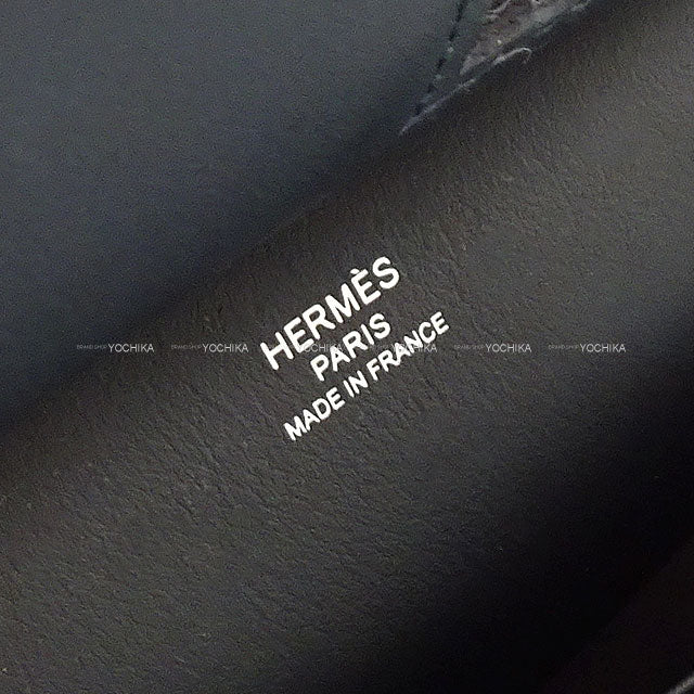 HERMES Shoulder bag Jypsiere Mini T&C Ecru/Noir (Black) Toile H/Veau Swift Silver HW Stamp K[BRAND NEW][Authentic]