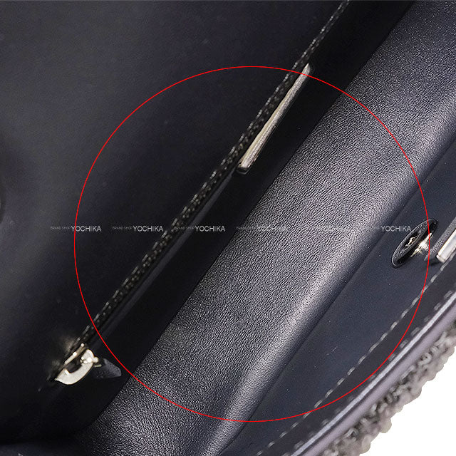 2024 Metiers d'Art Collection CHANEL Shoulder bag Single Flap COCO Mark Logo Grey/Multicolor Sequins/Lambskin Silver HW AS4561[EXCELLENT][Authentic]
