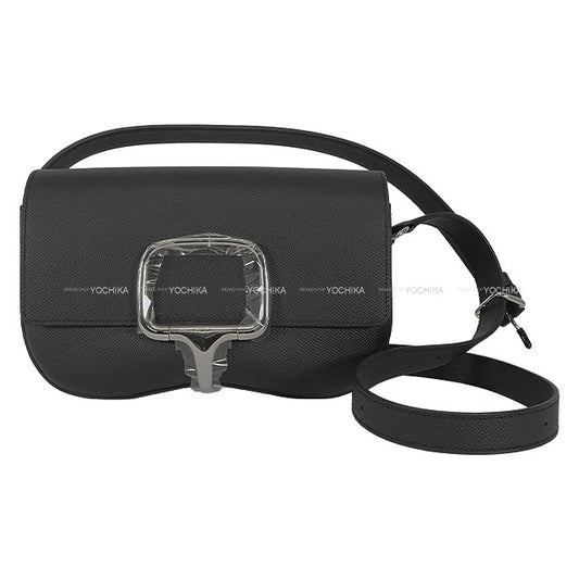 HERMES Shoulder bag Della Cavalleria Elan Noir (Black) Veau Epsom Silver HW Stamp K[BRAND NEW][Authentic]
