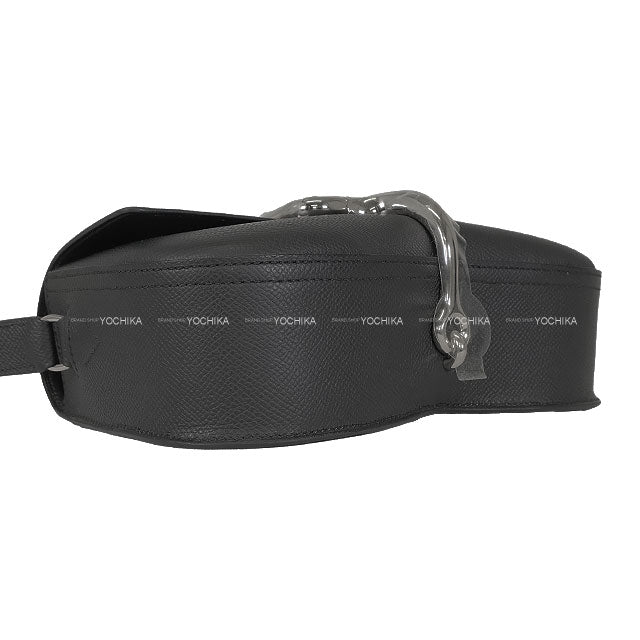 HERMES Shoulder bag Della Cavalleria Elan Noir (Black) Veau Epsom Silver HW Stamp K[BRAND NEW][Authentic]