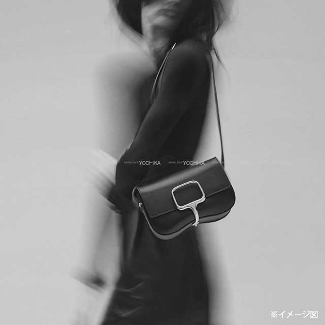 HERMES Shoulder bag Della Cavalleria Elan Noir (Black) Veau Epsom Silver HW Stamp K[BRAND NEW][Authentic]