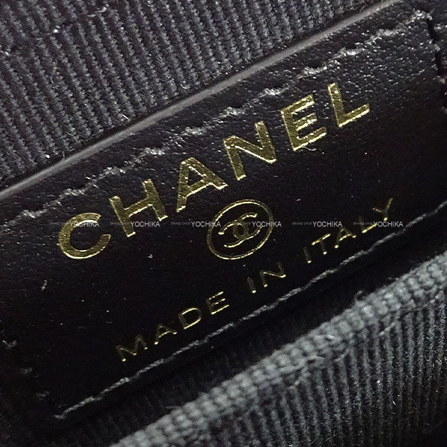 CHANEL card holder Boy Chanel Zip Coin Matelasse Coco Mark Noir (Black) Graind Calf(Caviarskin) Antique Gold HW A80602[BRAND NEW][Authentic]