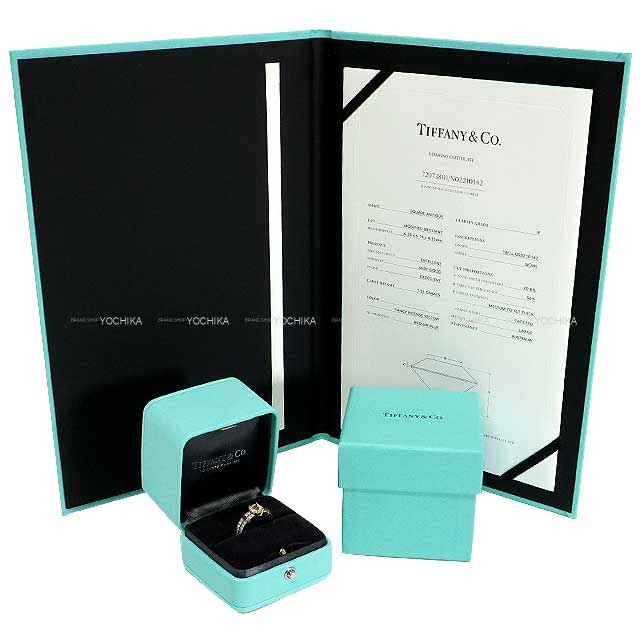 TIFFANY&Co. ring Square Antique Shape Yellow Silver925 (SV925 Ag925)/Diamond/Platinuｍ #50[EXCELLENT][Authentic]