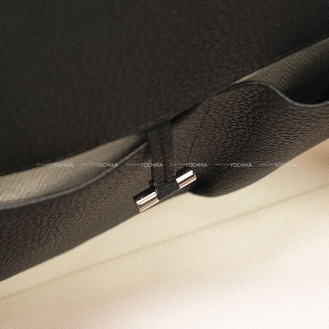 The Row Handbag Margaux 17 Noir (Black) Calf leather/Canvas Silver HW W1254C133[BRAND NEW][Authentic]